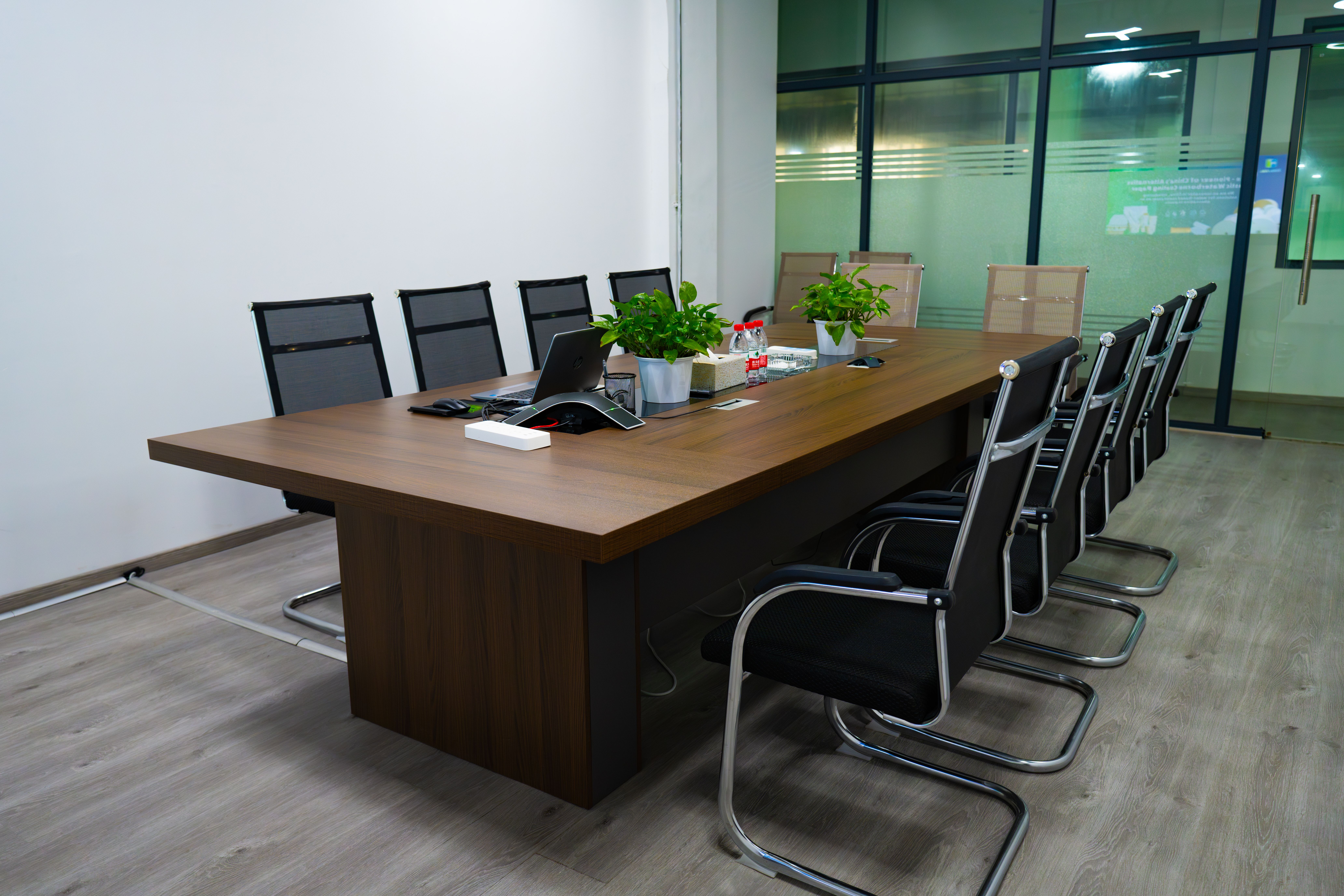 The conference room at the Halloway & Pike office